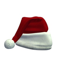 santas hat v1 seasonal printable lowpoly 3d print model - Mito3D