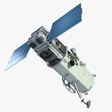 satélite 1 antena comunicação prato eletrônica equipamento globais meteorologia militar modelo órbita o painel por ciência shiva3d a energia solar espaço nave espacial estação de telecomunicações ufo 3d print model - Mito3D