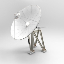 satellite dish antenna broadcast building communication electronics hi internet mihai model news panait science space tech technology television top tv video wireless 3d print model - Mito3D
