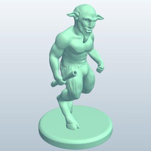 sátiro v1 mítico criaturas printable lowpoly míticas 3d print model - Mito3D