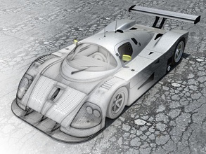 sauber mercedes c9 - highres soy de cs benz coche rápido la raza deporte vehículo 3d print model - Mito3D