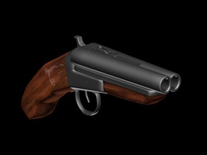 pompalı kesmiş Batı silah 3d print model - Mito3D