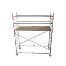 scaffold brushed construct cradie furnishings furniture indistrual industrial industry ladder metal model painted product artist scaffolding scafold security stepladder strike tool truss wall work 3d print model - Mito3D