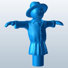 scarecrow v1 antenna ornament vehicle parts printable lowpoly 3d print model - Mito3D