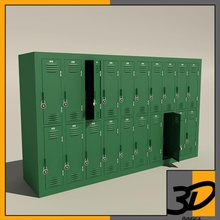 school locker 3d addict box cabinet center container furnishings furniture gym high key lock model narrow password public storage student transport 3d print model - Mito3D