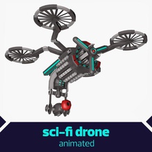 sci-fi gratuito drone ai aeronaves de avião android artificial a defesa inimigo fi voar arma hovercraft inteligência kabeltelevizio militar modelo monte ofensa reparação robô rotor sci triângulo do veículo 3d print model - Mito3D