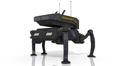 sci-fi de aranha avançado alien fi gratuito pesado as pernas modelo rednas201 sci scifi transporte do veículo 3d print model - Mito3D