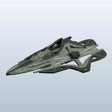 sci-fi fighter Schiff v1 scifi äußeren Raum Raumschiff sci fi bedruckbar ist lowpoly Weltraum-Raumschiff 3d print model - Mito3D