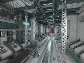 sci fi tünel mimari mimarlık koridor gelecek fütüristik metro Büyükşehir model onemorest diğer demiryolu yol bilim scifi alanı uzay aracı gemisi yapısı trafik tren tüneller 3d print model - Mito3D