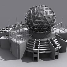 science world - vancouver bc animal architecture building city downtown mckaners ocean parking people scienceworld scifi spheres street structure town urban 3d print model - Mito3D