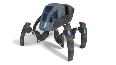 scifi spider advanced alien animal crafts insects model mooncraft rednas201 spidercraft spiderwalk vehicle 3d print model - Mito3D