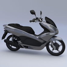 scooter moto 125 mik modello motore pcx standard di trasporto il veicolo 3d print model - Mito3D