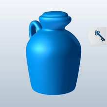 scotch jug v1 containers printable lowpoly 3d print model - Mito3D