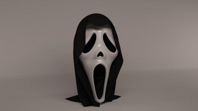 scream mask characters 3d print model - Mito3D