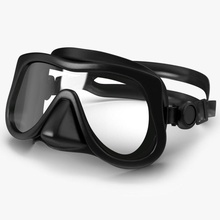 máscara de mergulho 4 3d molier aquáticos o preto mergulhador pomba equipamento engrenagem vidro óculos proteção internacional modelo ao ar livre do mar snorkel esporte natação debaixo d'água vray água 3d print model - Mito3D