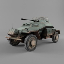 sdkfz 222 zırh topçu araba savunma kuvvet Alman silah ağır jeep leichter ışık daha düşük lowpoly askeri model panzer poly reich suv ulaşım araç II İkinci Dünya Savaşı xxxgaurangaxxx 3d print model - Mito3D