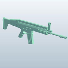 select fire assault rifleusa v1 rifle weapons armor printable lowpoly 3d print model - Mito3D