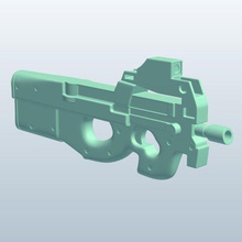 seçici ateş makineli gunbelgian v1 Belçika silah zırh yazdırılabilir lowpoly 3d print model - Mito3D