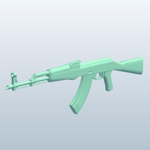 selectivefire de gás operado assalto riflesoviet v1 rifle armas armadura printable lowpoly 3d print model - Mito3D