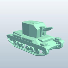 selfpropelledartillery12british v1 selfpropelled artillery vehicle weapons armor printable lowpoly 3d print model - Mito3D