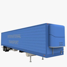 semi rimorchio 3degestar americano bulk auto cargo contenitore pesante industriale modello semirimorchio per la spedizione tir trailer camion il veicolo magazzino wheeler 3d print model - Mito3D