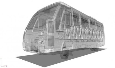 senior g6 marcopolo el autobús vehículos 3d print model - Mito3D