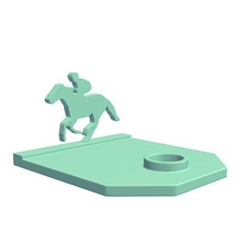sombra rodízio jockey v1 novidades printable lowpoly 3d print model - Mito3D