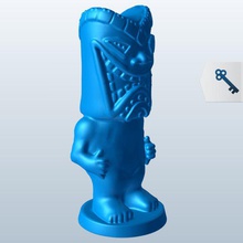 shaka tiki-v1 tiki statue Statuen Büsten bedruckbar ist lowpoly 3d print model - Mito3D