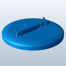 shark v2 flying disc toys printable lowpoly 3d print model - Mito3D