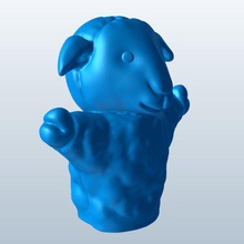 sheep v1 puppet toys printable lowpoly 3d print model - Mito3D