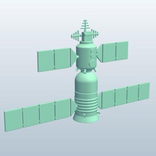 shenzhou v1 äußeren Raum Raumschiff bedruckbar ist lowpoly Weltraum-Raumschiff 3d print model - Mito3D