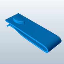 shield v1 Kalkan para klip yazdırılabilir lowpoly klipsi 3d print model - Mito3D