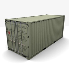 konteyner nakliye 20 40 kutusu kargo ticari kap sandık takma ayak ft haul highres endüstriyel askeri model mzubak deniz depolama römork tren ulaşım kamyon araç 3d print model - Mito3D