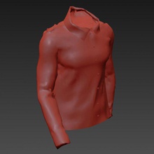 camisa collaris personagens roupas 3d print model - Mito3D