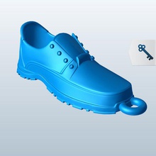 zapato v1 de zapatos en el techo ventilador llavero con mando a distancia goma los sellos imprimible lowpoly 3d print model - Mito3D