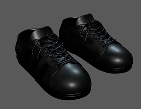 chaussure caractère vêtements pied l'homme de modèle exécutez chaussures sport 3d print model - Mito3D