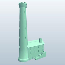 colpo torre v1 gli edifici stampabile lowpoly 3d print model - Mito3D