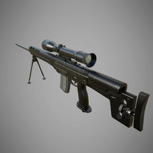 sig sg550 claudiua gun hoch Modell poly Gewehr sniper Waffe 3d print model - Mito3D