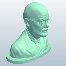 sigmundfreud v2 storico il busto sigmund freud statue busti stampabile lowpoly 3d print model - Mito3D
