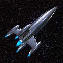 prata foguete clássico fi gratuito ficção interplanetário mandragoras mísseis modelo exterior retro rocketship sci ciência frete de espaço nave espacial transporte ufo do veículo vintage 3d print model - Mito3D