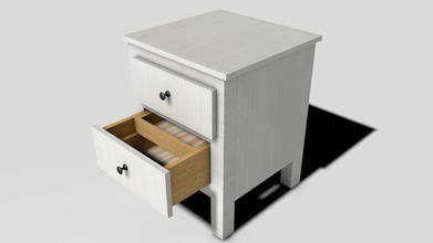 simple bedside table bedroom furnishings furniture hecike3 model 3d print model - Mito3D