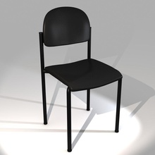 chaise simple président l'ameublement le mobilier mirroreflection de modèle 3d print model - Mito3D