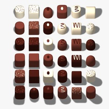 simple chocolats bonbon des bonbons le caramel chocolat collection de la confiserie fondant les aliments gomme fête d'halloween jpwood78 modèle praliné boutique sucre doux taffy caramels traiter truffe saint-valentin 3d print model - Mito3D