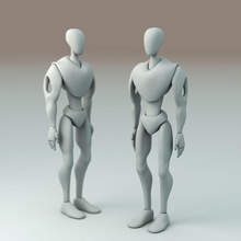 basit bir robot android armo iki ayaklı çizgi film karakter fantezi fütüristik oyun insan daha düşük lowpoly erkek tamirci model çokgen gerçekçi scifi spinquad1976 alt bölümü toon 3d print model - Mito3D