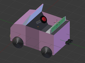 einfaches Spielzeug Auto einfach - Fahrzeuge 3d print model - Mito3D