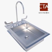 sink ae bath bathroom clean cta dish faucet fixture food furnishings health industrial kitchen live medical model utility washing water 3d print model - Mito3D