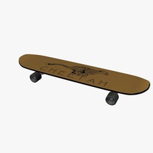skateboard v2 sports figures equipment printable lowpoly 3d print model - Mito3D