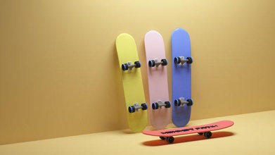 skateboard sports 3d print model - Mito3D