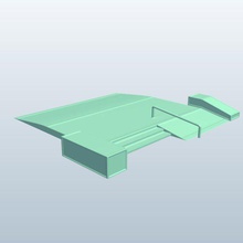 Skate Park funbox02 v3 skate park funbox 2 mimarlık yazdırılabilir lowpoly 3d print model - Mito3D