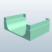 skatepark pipes03 v2 skate park pipes 3 architecture printable lowpoly 3d print model - Mito3D